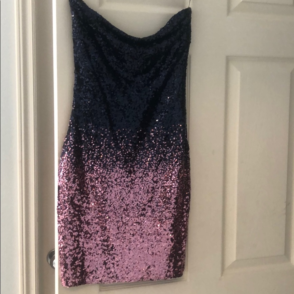 S ombré mini tube dress